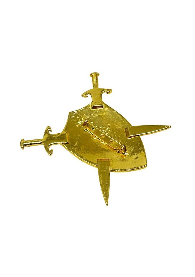 Gold Toned Plated Brass Brooch