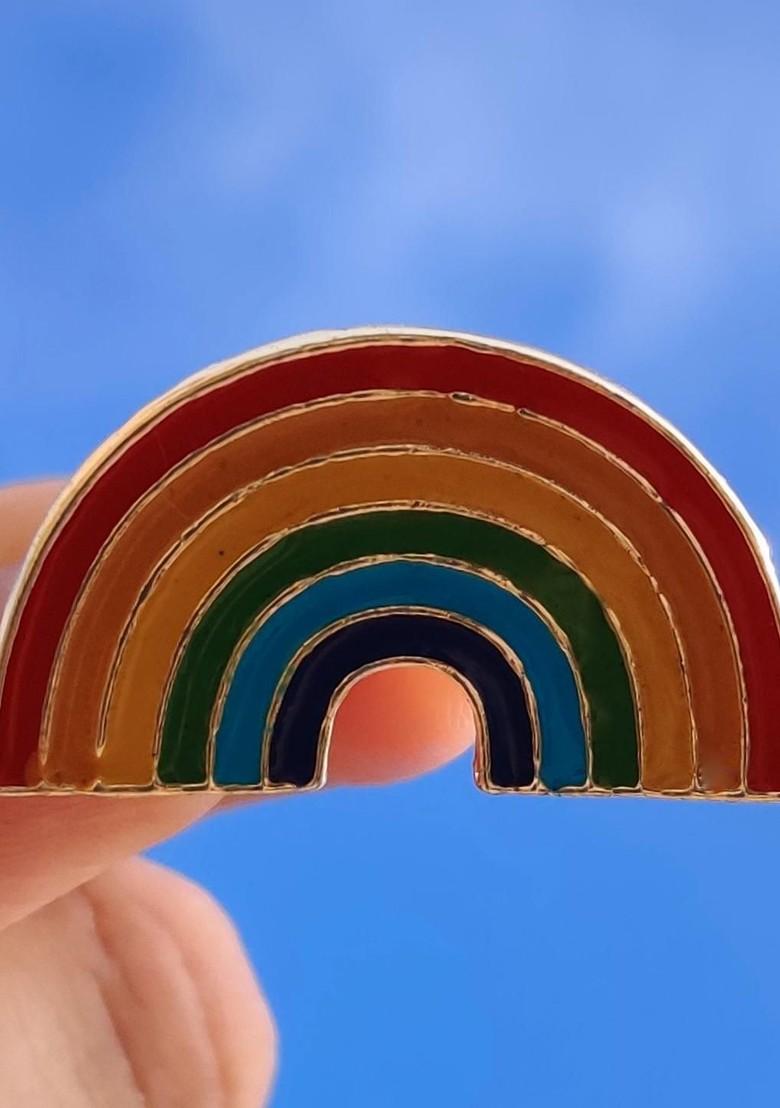 Multicoloured Plated Alloy Lapel Pin Brooch