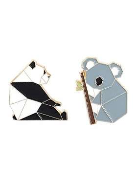 Black Alloy Brooch