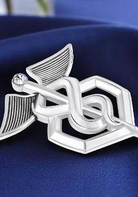 Unisex Silver Plated Alloy Lapel Pin Brooch