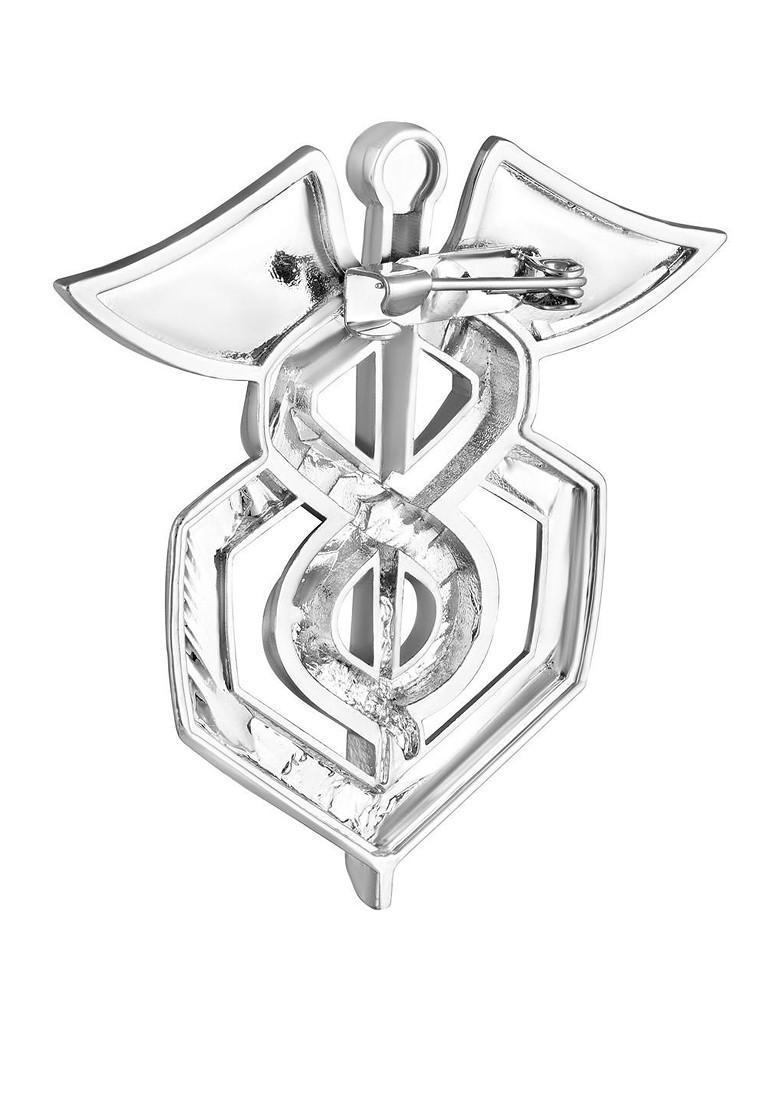 Unisex Silver Plated Alloy Lapel Pin Brooch