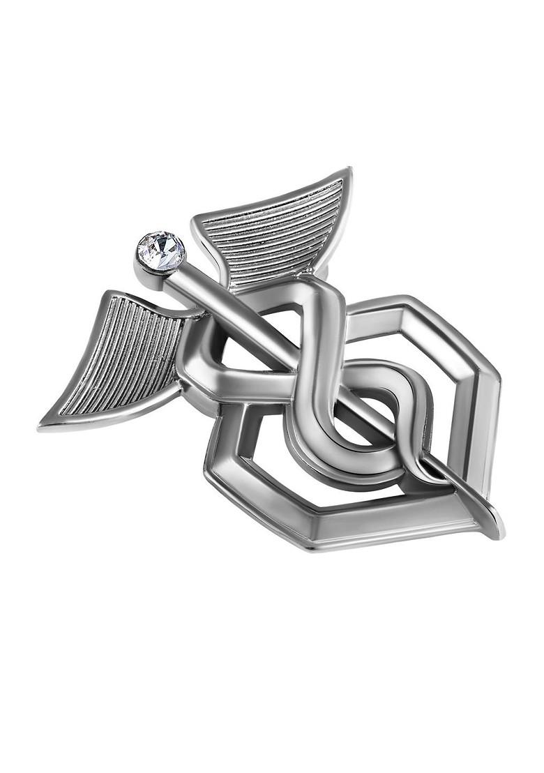 Unisex Black Plated Medical Theme Lapel Pin