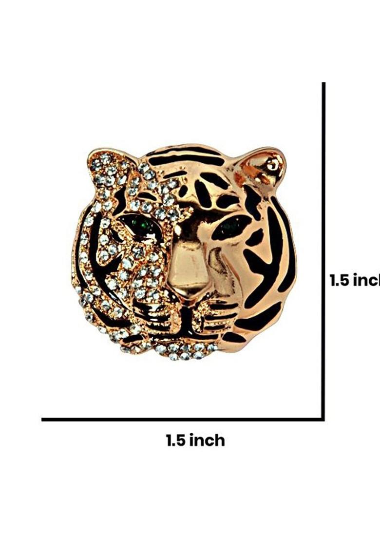 Gold Toned Plated Metal Brooch