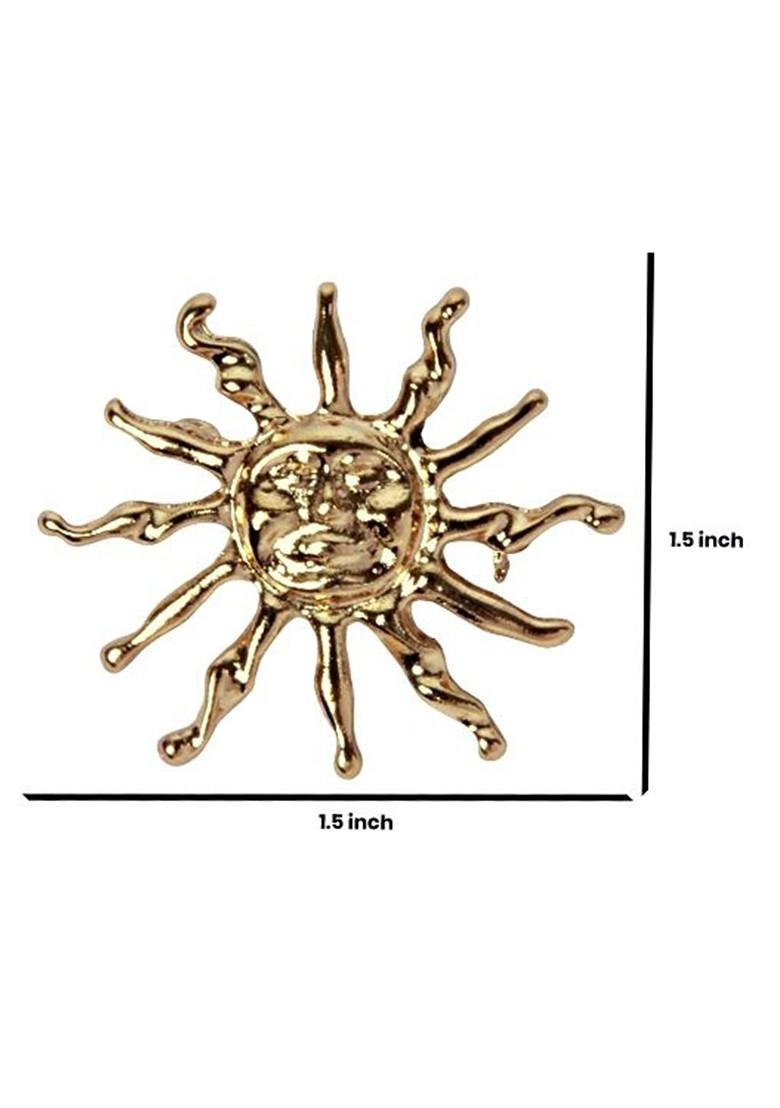 Gold Toned Plated Metal Brooch