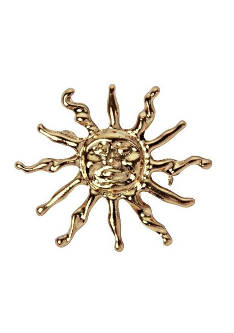 Gold Toned Plated Metal Brooch