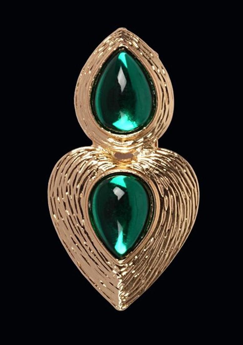 Gold Toned Metal Brooch