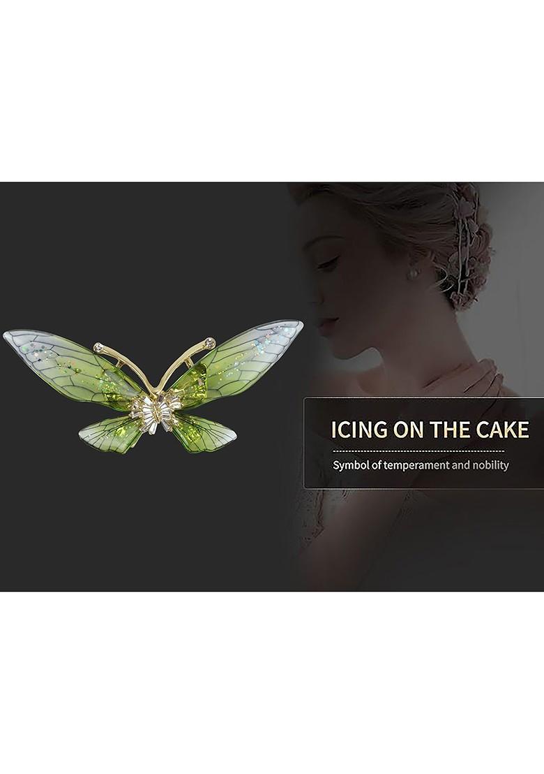 Men 18Kt Gold Toned Plated Metal Brooch