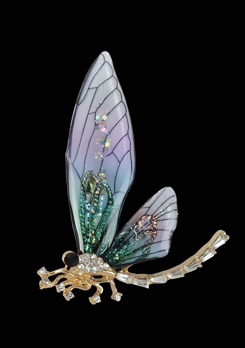 Gold Toned Plated Metal Brooch