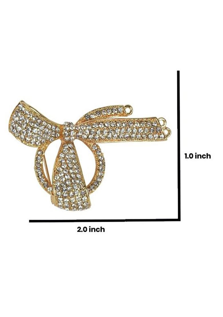 Gold Toned Plated Metal Brooch