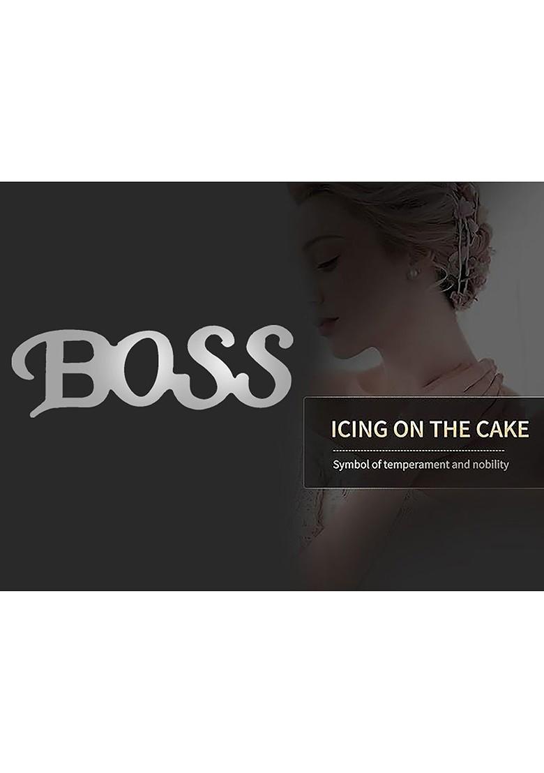 Men Silver Toned Metal Brooch