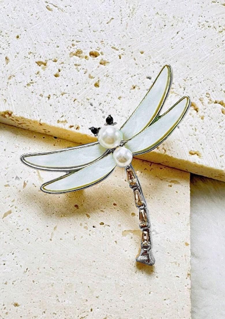 Silver Toned Plated Alloy Brooch
