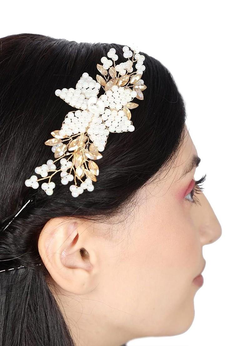 Gold Toned Plated Metal Brooch