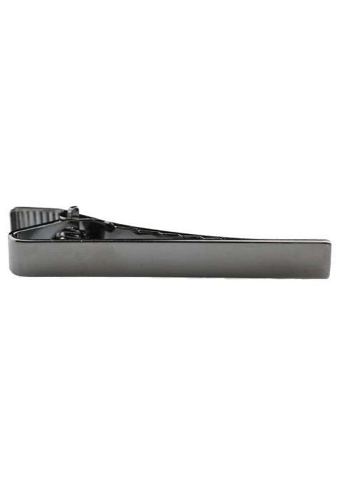 Executive Clasp Small Size Gunmetal Tie Bar Brooch