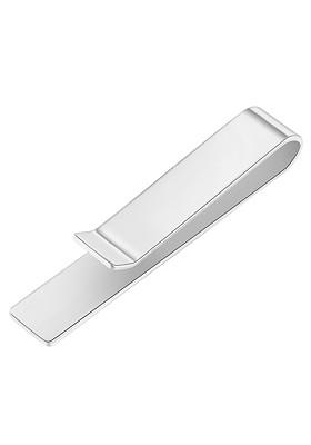 Silver Toned Plated Metal Tie Pin Brooch