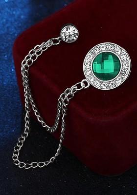 Silver Toned Plated Metal Brooch