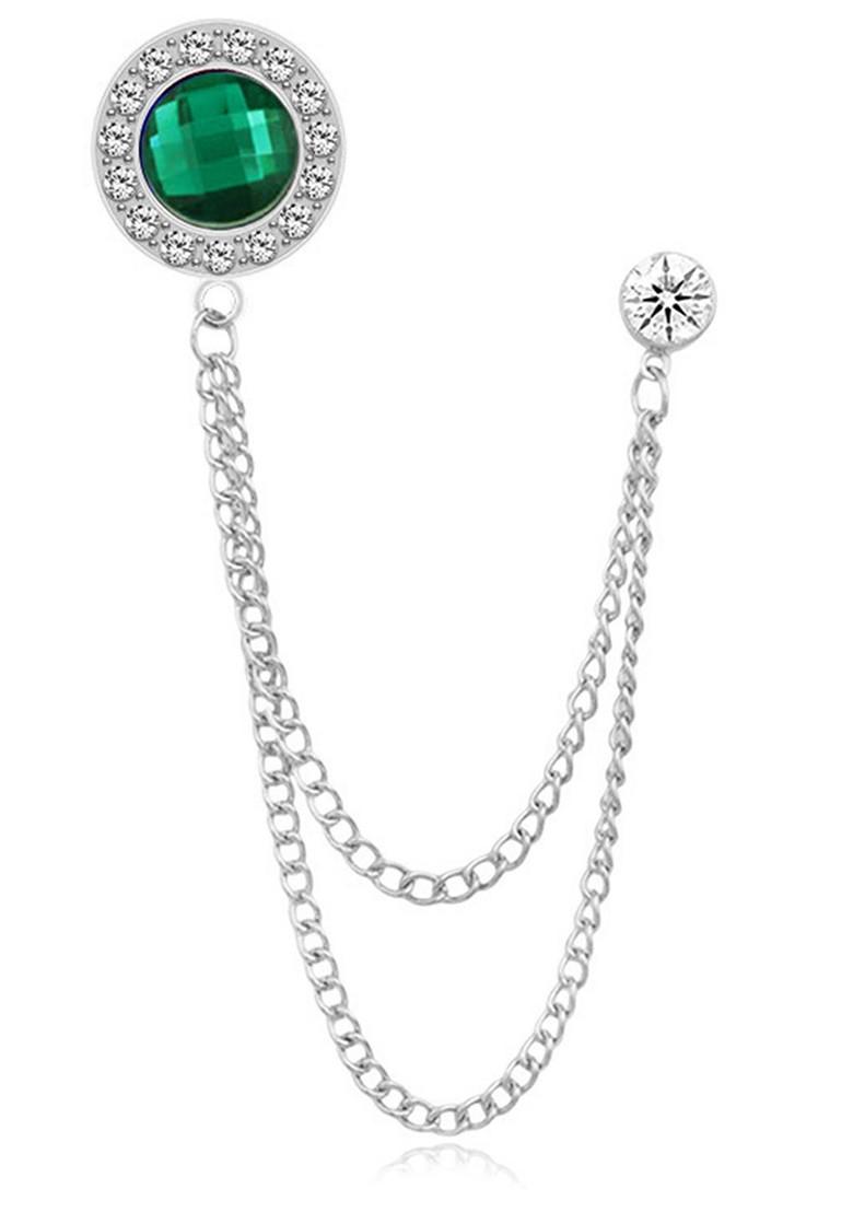 Silver Toned Plated Metal Brooch