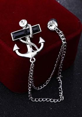 Silver Toned Plated Metal Brooch