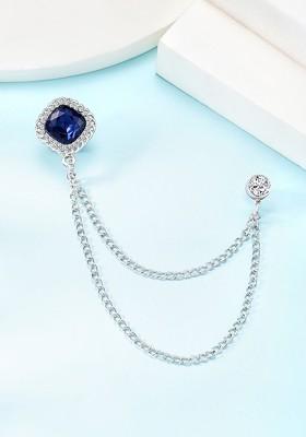 Silver Toned Plated Metal Brooch