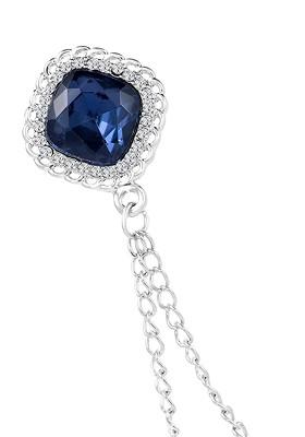 Silver Toned Plated Metal Brooch