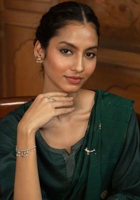 925 Silver Oxidised Brooch