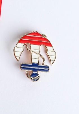 Men Anchor Brooch