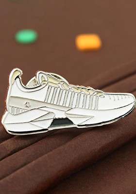 Men Shoe Shaped Lapel Pin Brooch - Indya