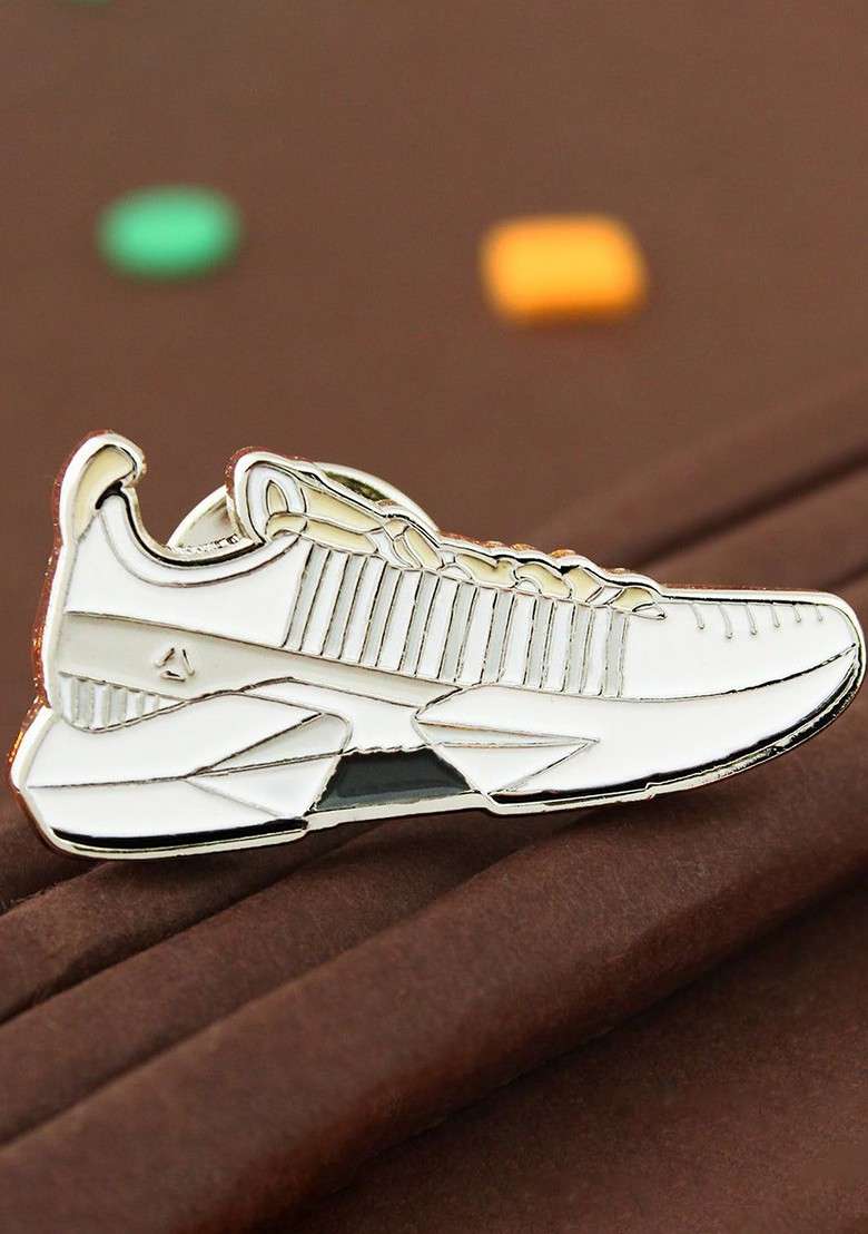 Men Shoe Shaped Lapel Pin Brooch - Indya
