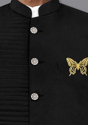Men Celestial Butterfly Golden Minimal Lapel Pin Brooch