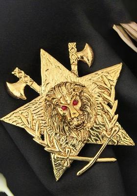 Men Gold Plated Lapel Pin Brooch
