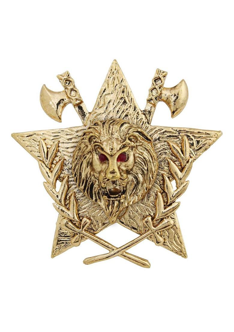 Men Gold Plated Lapel Pin Brooch