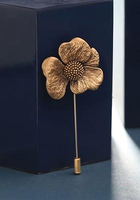 Leafy Bloom Lapel Pin Brooch