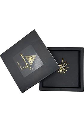 Gold Toned Plated Brass Brooch