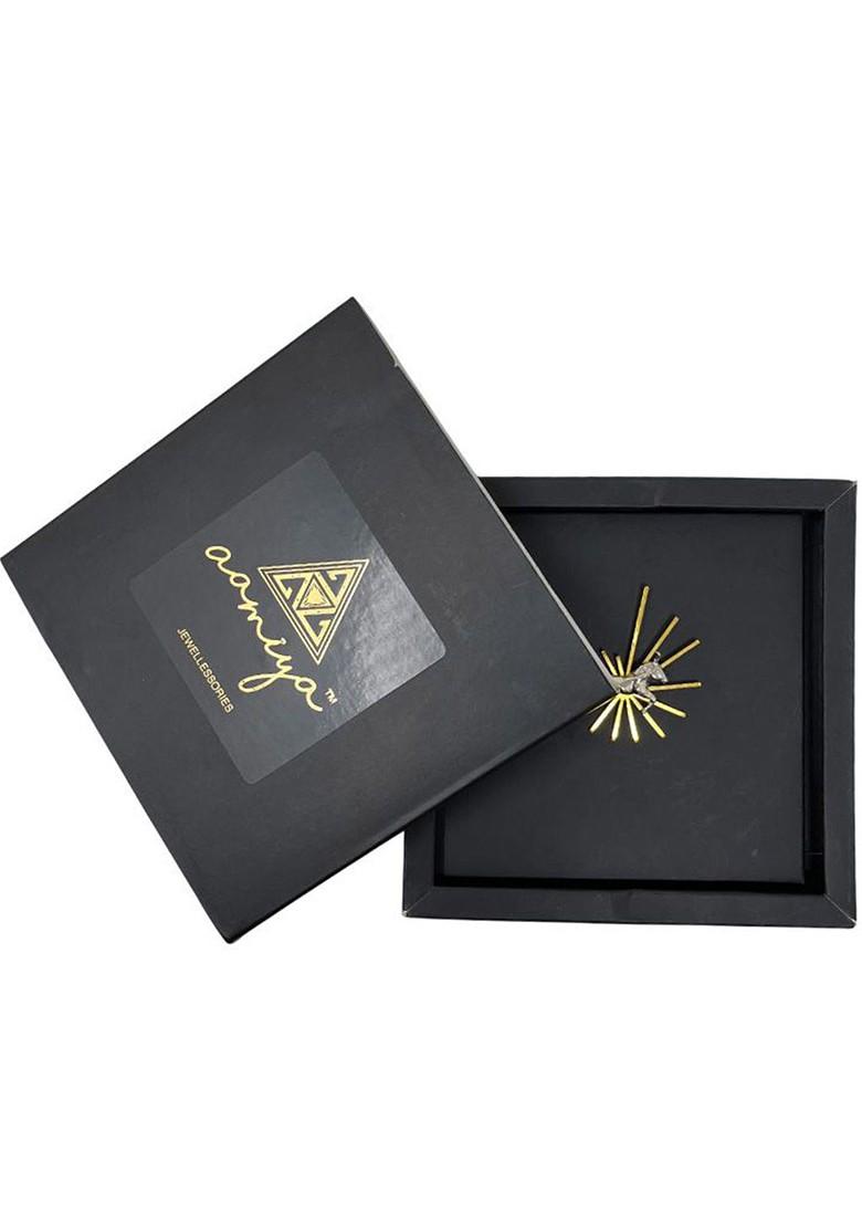 Gold Toned Plated Brass Brooch