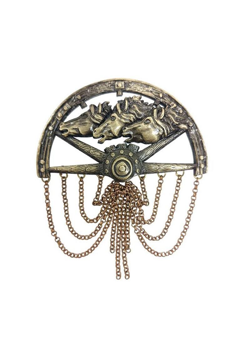 Gold Toned Plated Brass Brooch