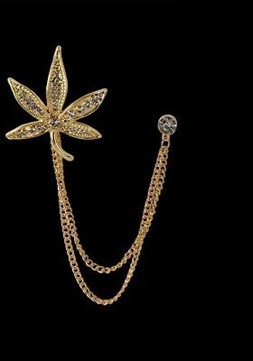 Gold Toned Plated Alloy Brooch