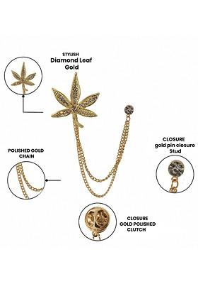 Gold Toned Plated Alloy Brooch