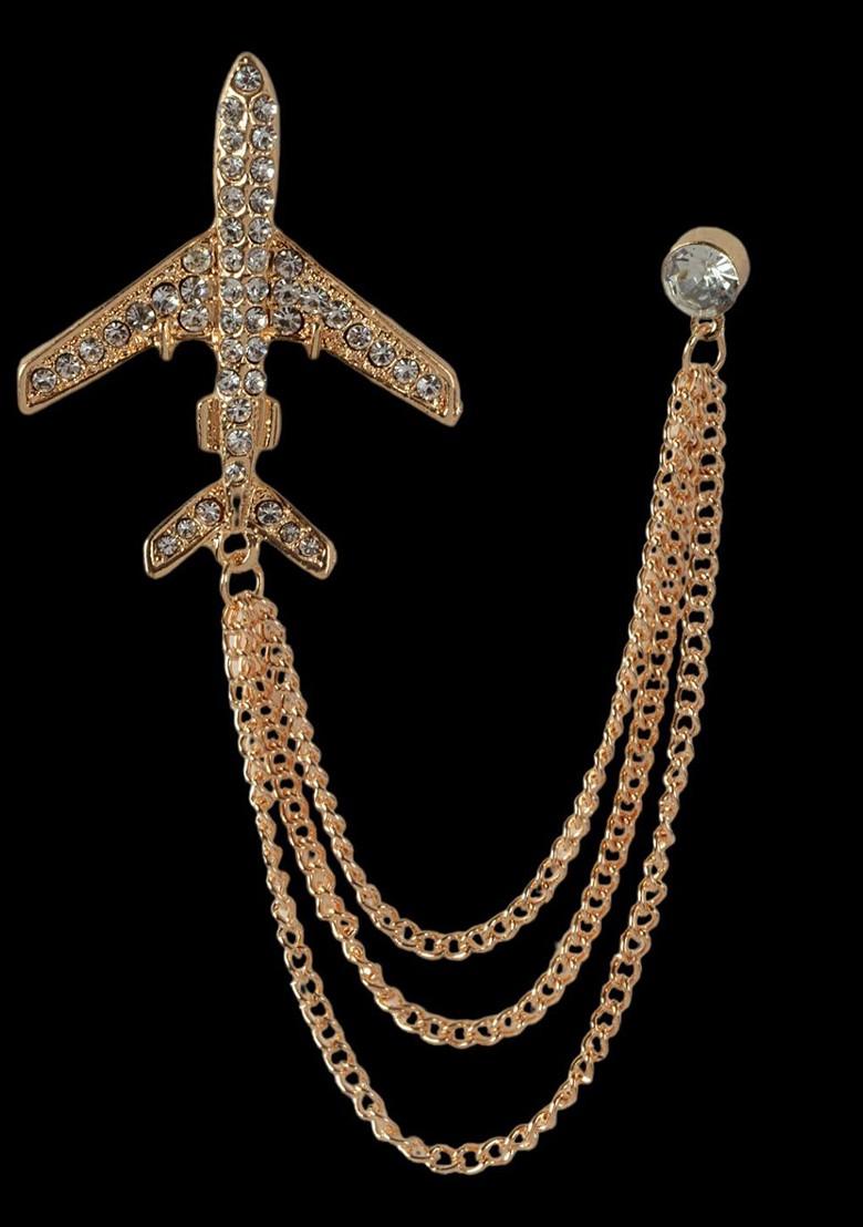 Gold Toned Plated Alloy Brooch