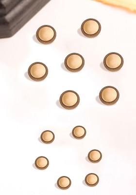 Men Set Of 13 Embed Magic Button Brooches