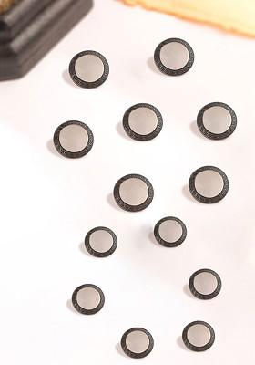 Men Set Of 13 Swagger Button Broochs