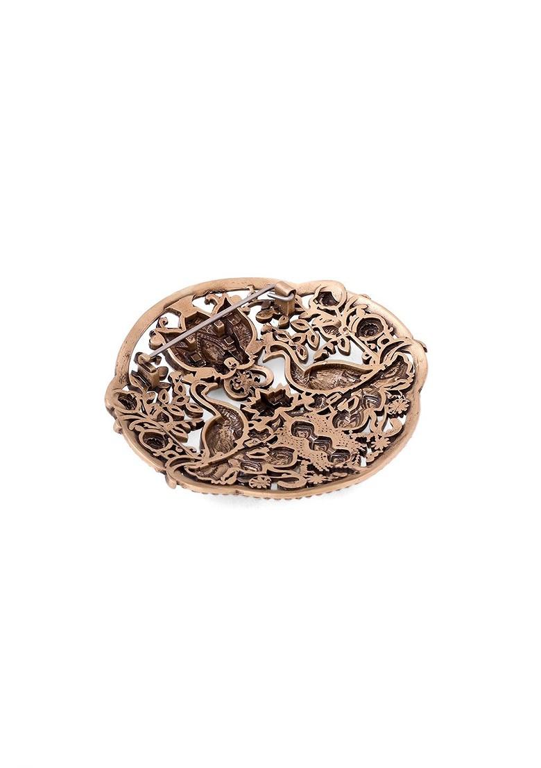 Men Statement Brass Brooch