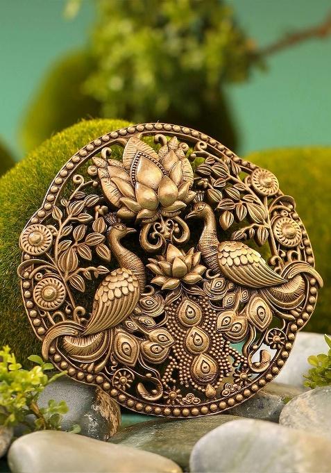 Men Statement Brass Brooch