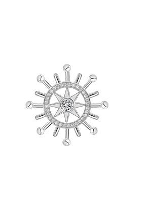 Men 925 Sterling Silver Anchor Classic Design Lapel Pin