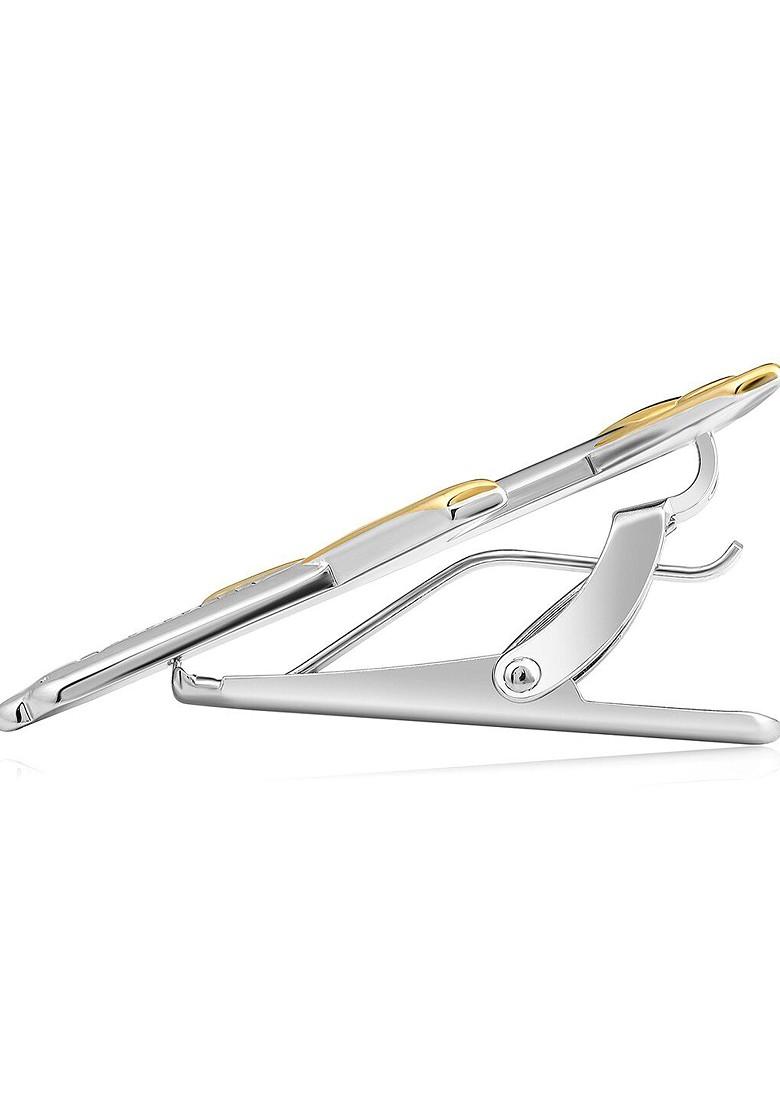 Men Gold Plated Airplane Shaped Brooch