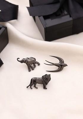 Set Of 3 Brass Brooch