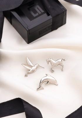 Set Of 3 Brass Brooch