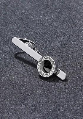 Men Stone Studded Tie Bar