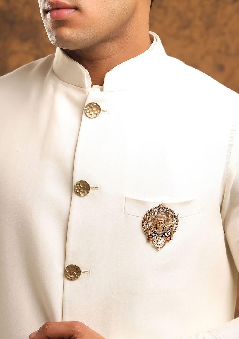 Set Of 2 Mahadev Detail Broochs