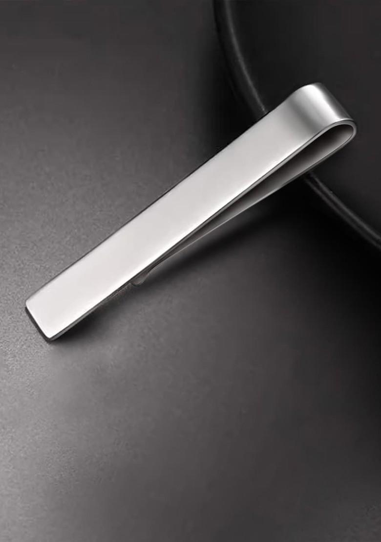 Silver Plated Tie Pin Brooch