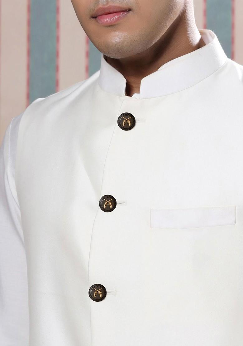 Men Set Of 7 Gold Plated Crossed Guns Design Buttons