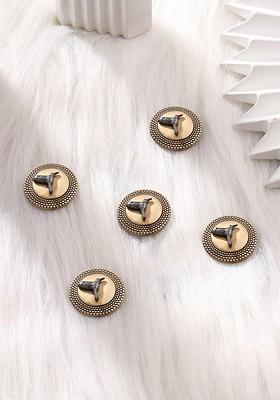Men Set Of 5 Gold Plated Bird Design Brooch